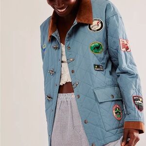 Free People Found Quilt Patch Jacket